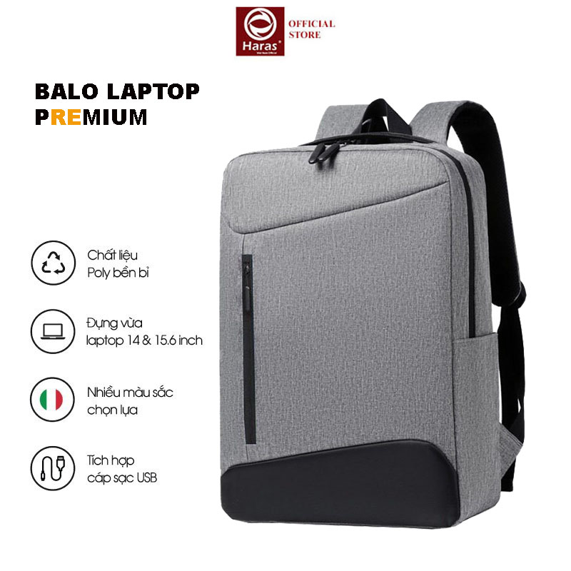Balo laptop cao cấp thời trang phong cách hàn quốc haras hr317