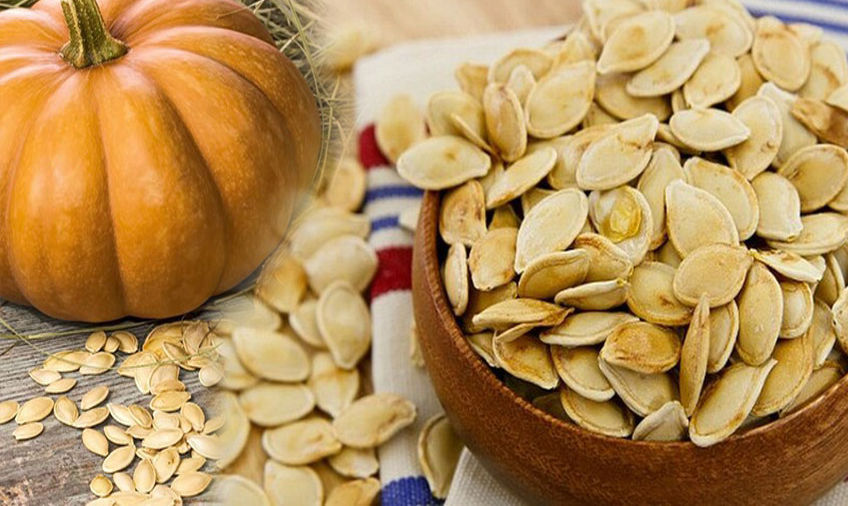 300g hạt bí rang tay, to mẩy hạt
