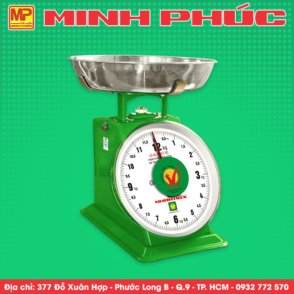 Cân đồng hồ lò xo Nhơn Hoà 12kg | VPP Minh Phúc