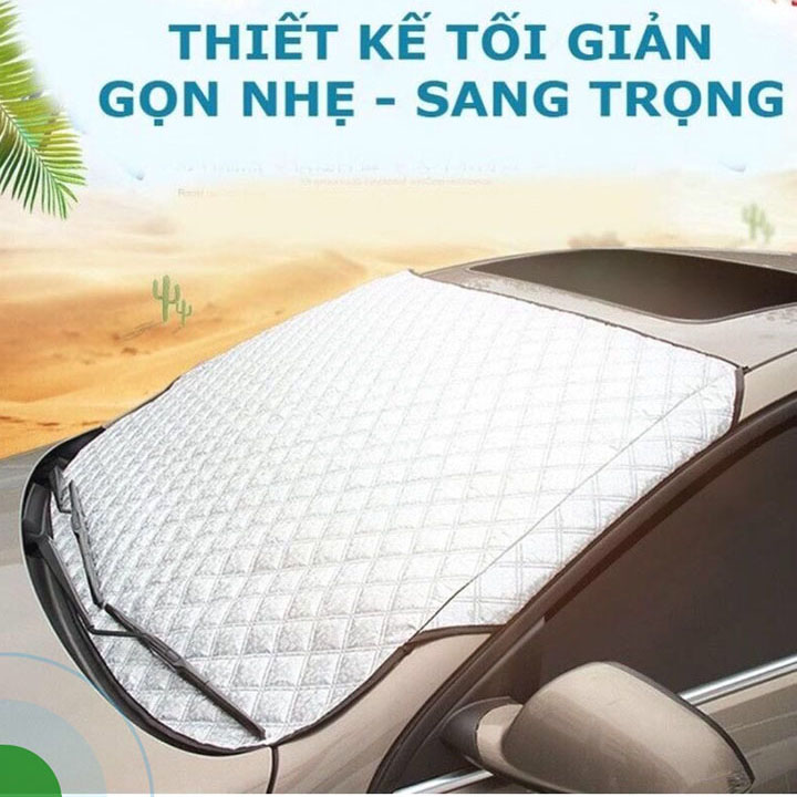 Tấm che chắn nắng ngoài kính lái ô tô tráng phủ nhôm,Tấm phủ chống nóng cách nhiệt cho xe ôtô,