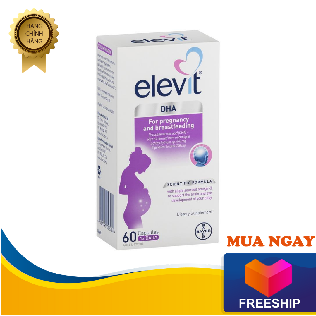 Viên uống bổ sung Elevit DHA For Pregnancy and Breastfeeding của Úc