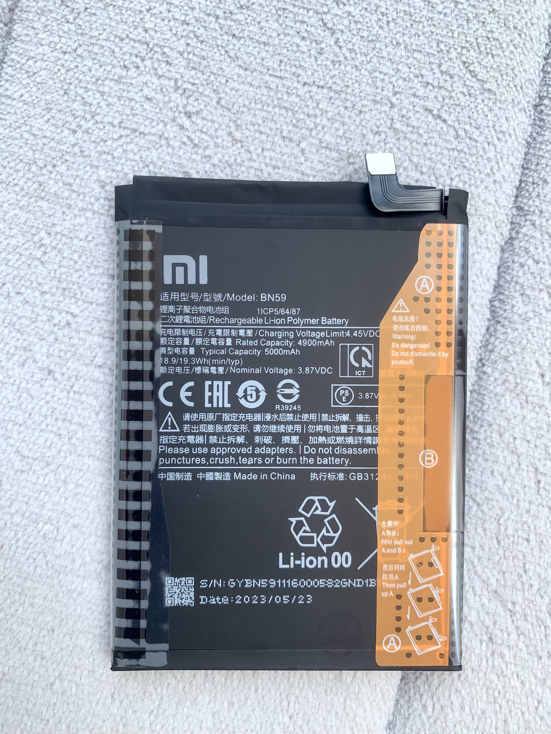 Pin điện thoại xiaomi redmi note 10 / note 10s mới