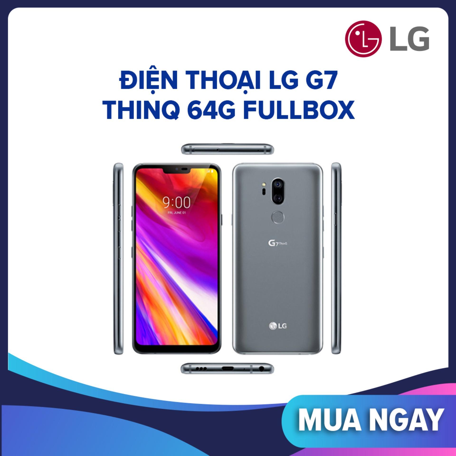 Điện Thoại LG G7 ThinQ 2 Sim 64Gb Chính hảng mới -Màn hình 6.1inch 2K, Snapdragon 845, Pin 3000mA - chiến PUBG/Free fire ngon- điện thoại giá rẻ - smartphone giá rẻ- yên tâm mua sắm với Hoàng Anh Mobile
