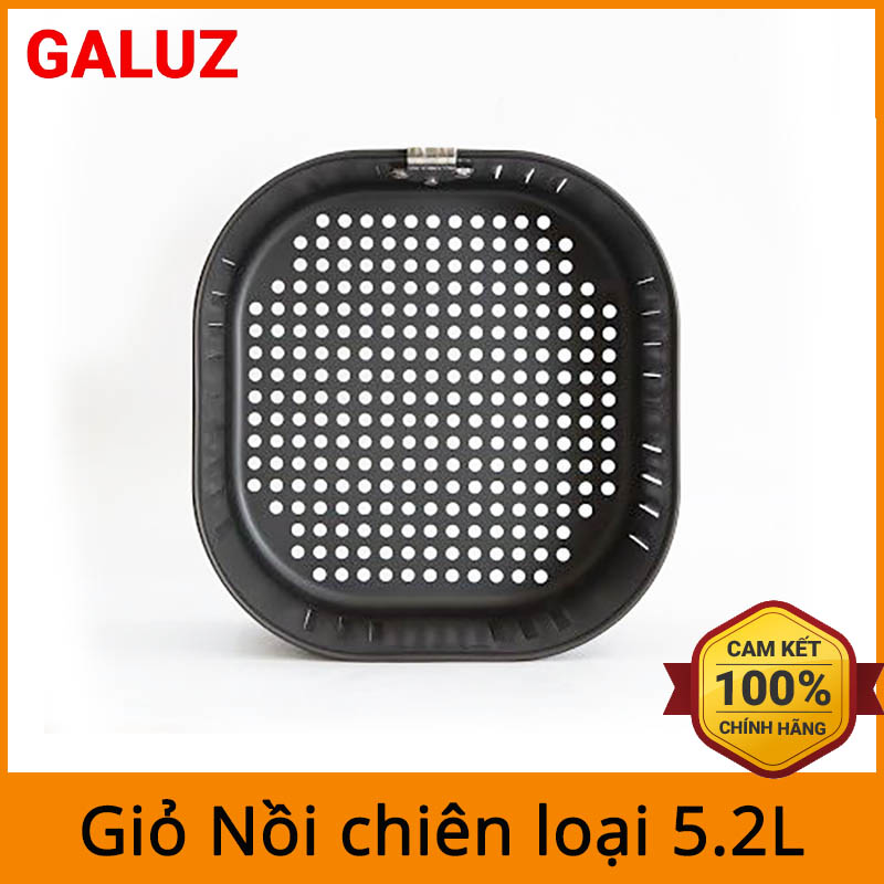 GIỎ CHIÊN RỜI THAY THẾ CHO NỒI CHIÊN KHÔNG DẦU 5,2L LOCk&LOCK, GALUZ