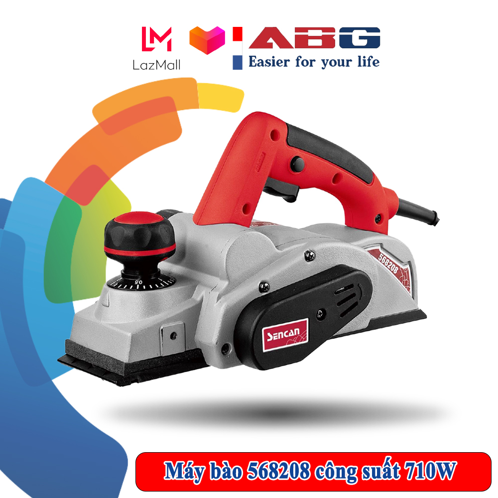 Máy Bào Sencan 568208 Công Suất 710w Bề Rộng Đường Bào 82 mm Độ Sâu Đường Bào 2mm Được Dùng Để Bào Các Vật Liệu Gỗ Giúp Bạn Làm Nhẵn Hoặc Phẳng Bề Mặt 1 Cách Dễ Dàng, Tiết Kiệm Thời Gian – Hàng Chính Hãng