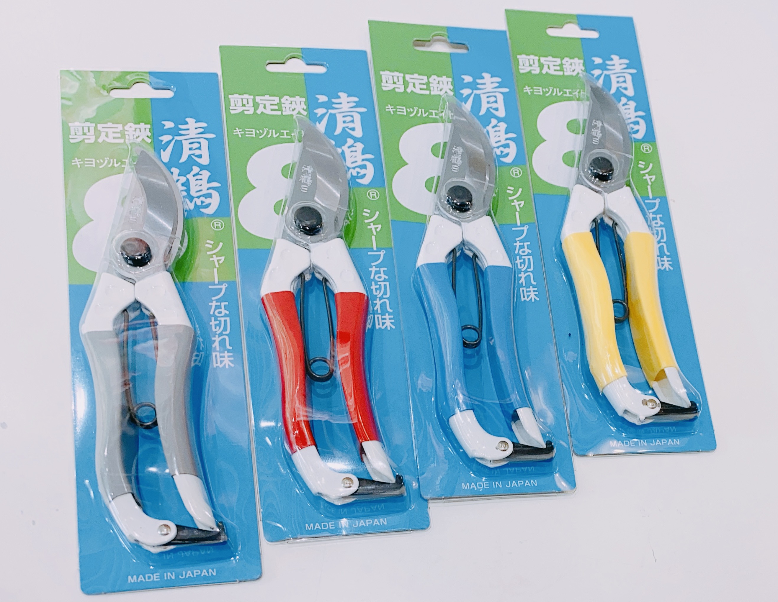 Kéo cắt cành hirono kiyotsuru 8" nhật bản 200mm: lưỡi kéo thép carbon, tay cầm sắt. kéo có lò xo giảm lực & chốt khóa an toàn - tsubamesanjo japan shop