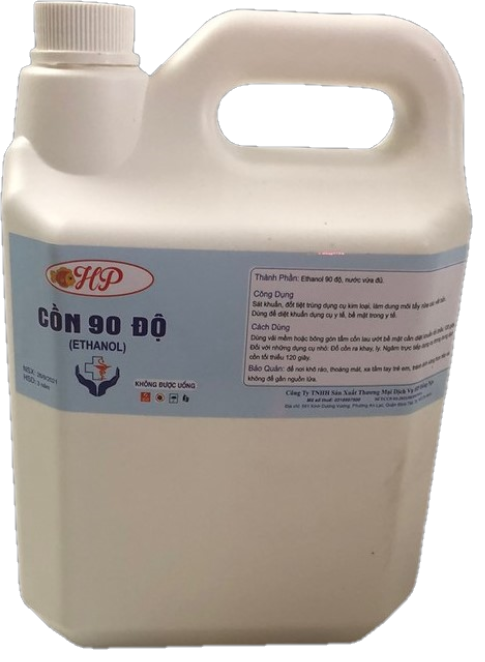 Cồn 90đô can 5lít không hương dung dịch sát khuẩn khử khuẩn nhanh ngăn ngừa mần bệnh