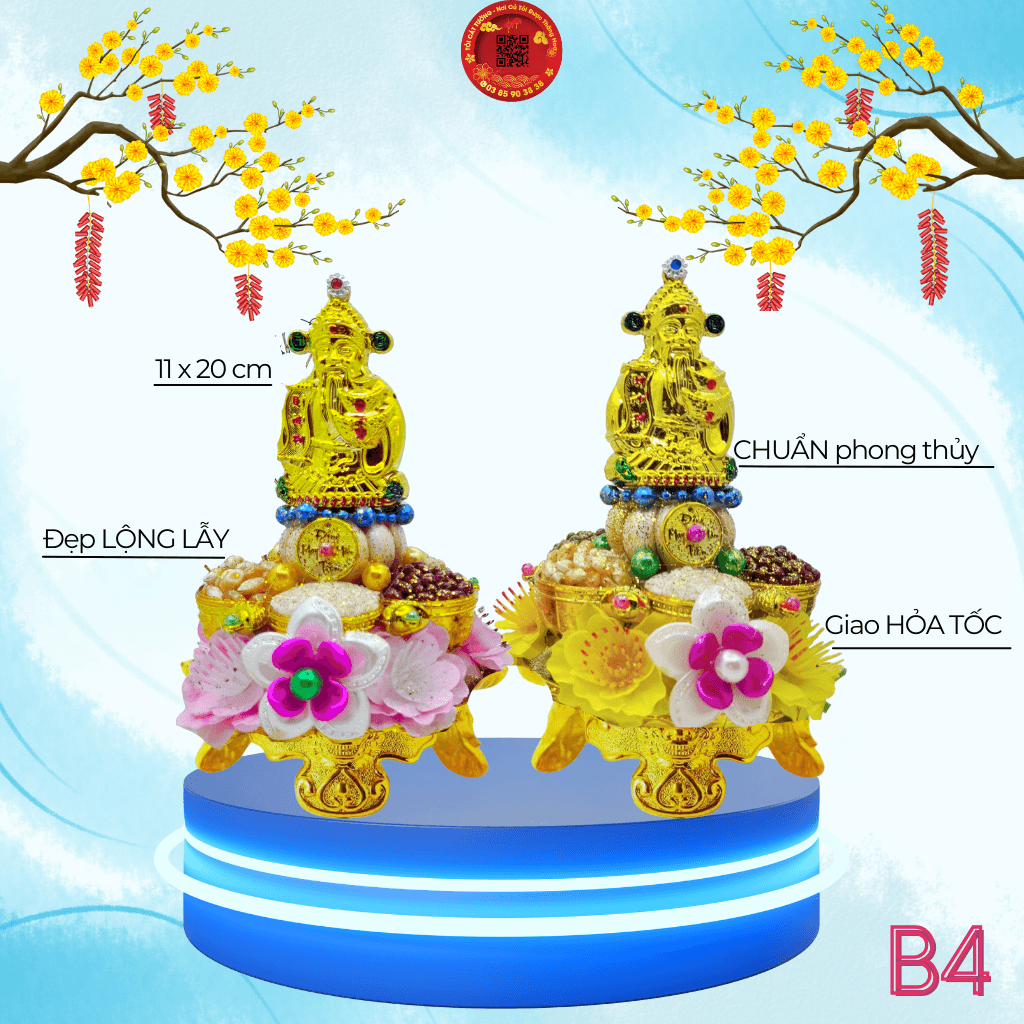 Bông Tỏi Ông Địa Ngũ Hành Thần Tài May Mắn - TỎI CÁT TƯỜNG