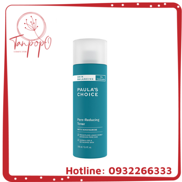 Nước hoa hồng Cân Bằng độ ẩm và Điều Chỉnh Lỗ Chân Lông Paula’s Choice Skin Balancing Pore Reducing Toner 190ml 1350
