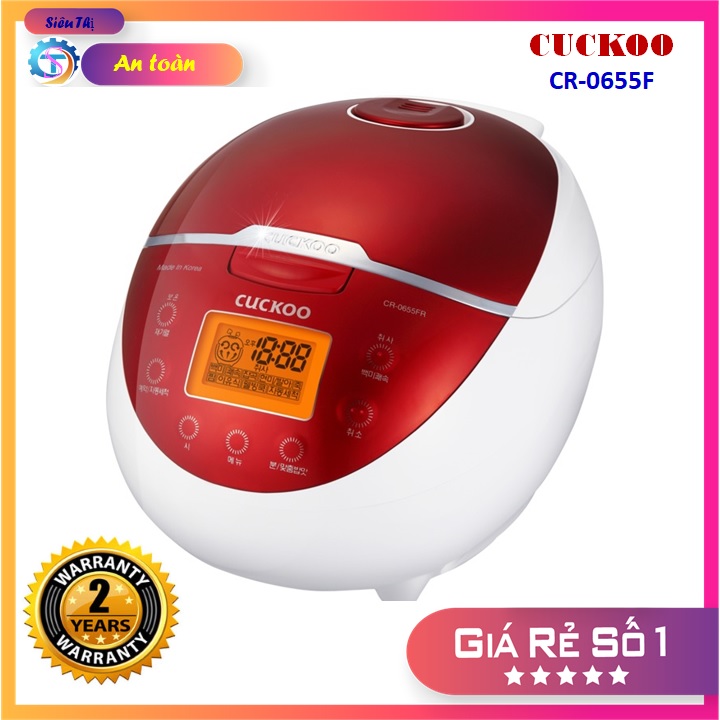 Nồi cơm điện tử Cuckoo CR-0655F Hàn Quốc 1Lít- Bảo hành chính hãng 2 năm