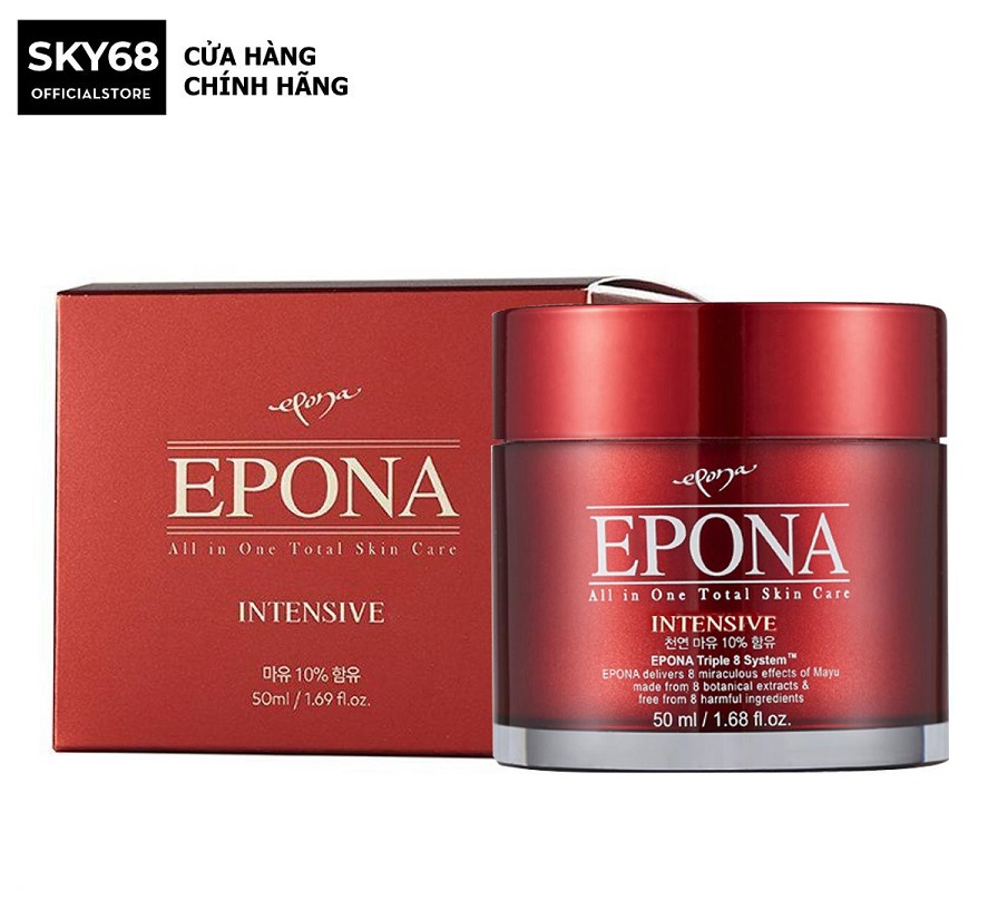 Kem Dầu Ngựa Đa Năng Dưỡng Sáng Da, Ngừa Lão Hóa Epona All In One Total Skin Care Intensive 50ml