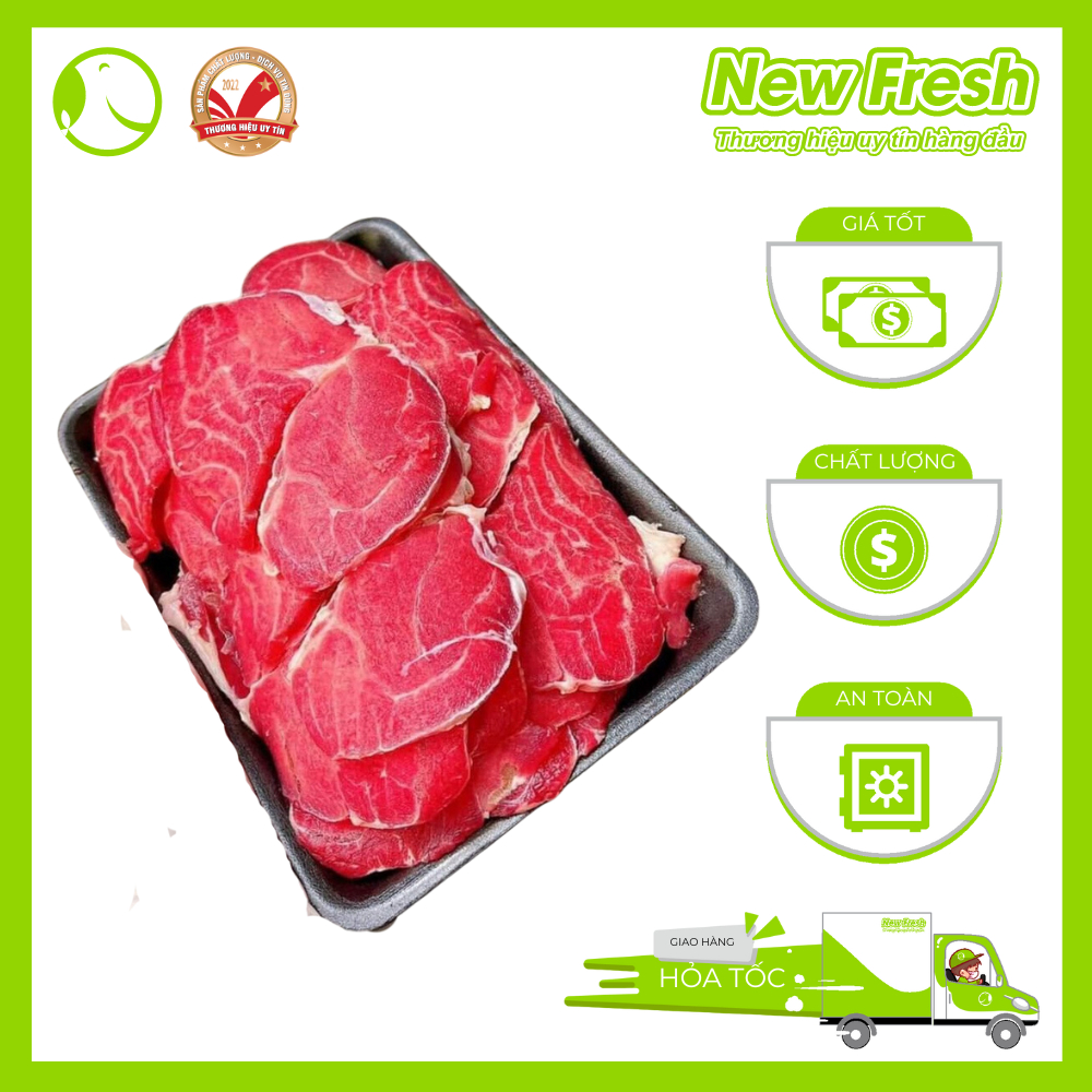 [HỎA TỐC HCM] Bắp bò Úc Thái Mỏng thơm giòn nhiều gân chắc thịt Khay 500gr