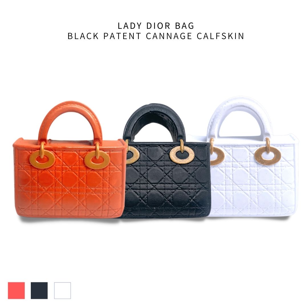 Lady Dior Large Top Handle Bag Canvas