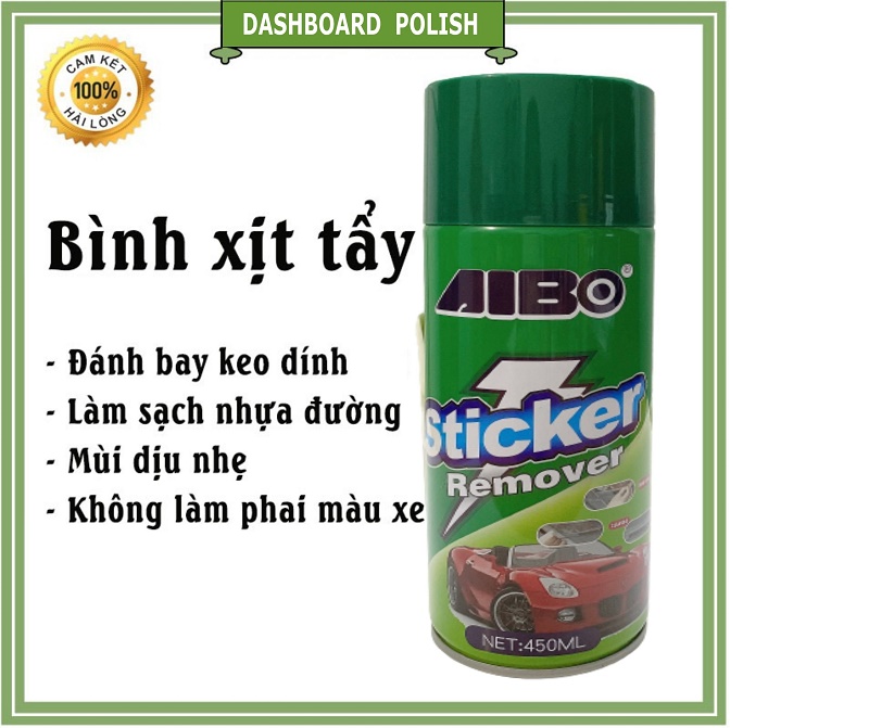 Bình xịt tẩy vết bẩn, keo dán, nhựa đường AIBO chính hãng