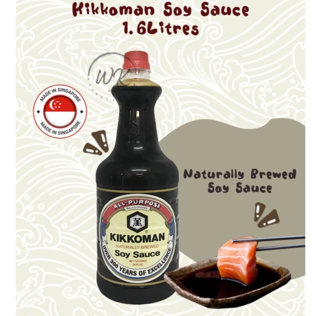 Nước Tương Kikkoman Propack Chai 1.6L Ăn Sashimi, Sushi - Kikkoman Japanese Soy Sauce chuẩn Nhật