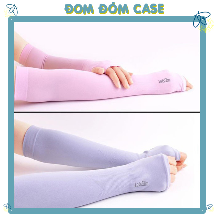 Găng Tay Chống Nắng Xỏ Ngón Aqua-X Hàn Quốc Cho Nam Nữ - Bao Tay Đi Phượt Letslim Siêu Mát Ống Tay Xỏ Ngón Chống Tia UV Đi Xe Đạp