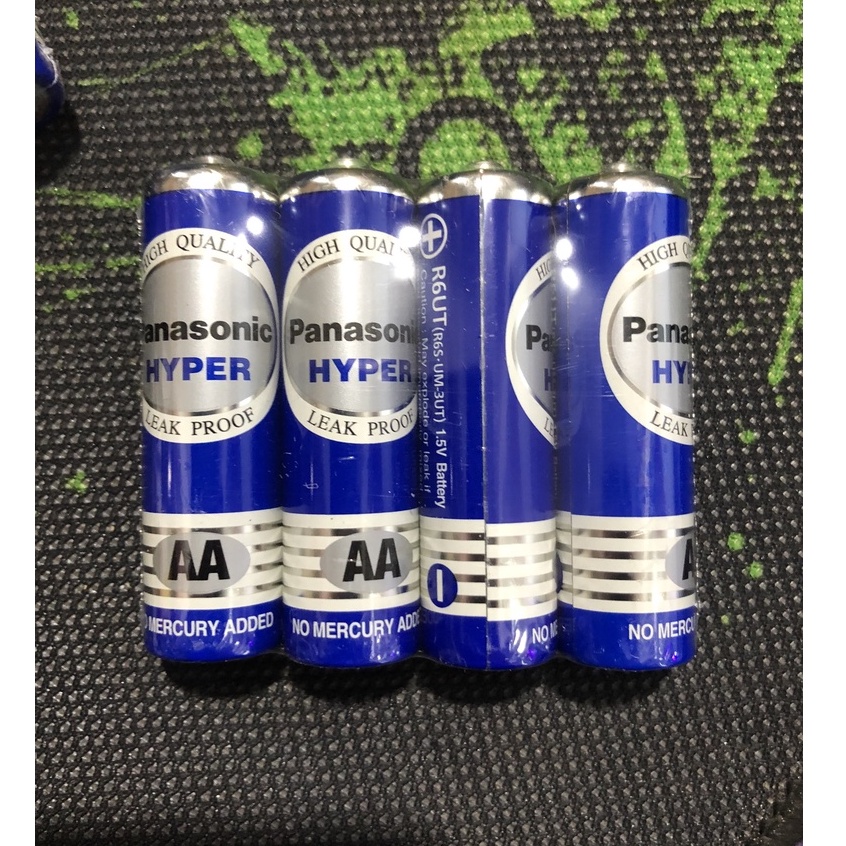 Vỉ 4 viên pin panasonic aa 1.5v chính hãng