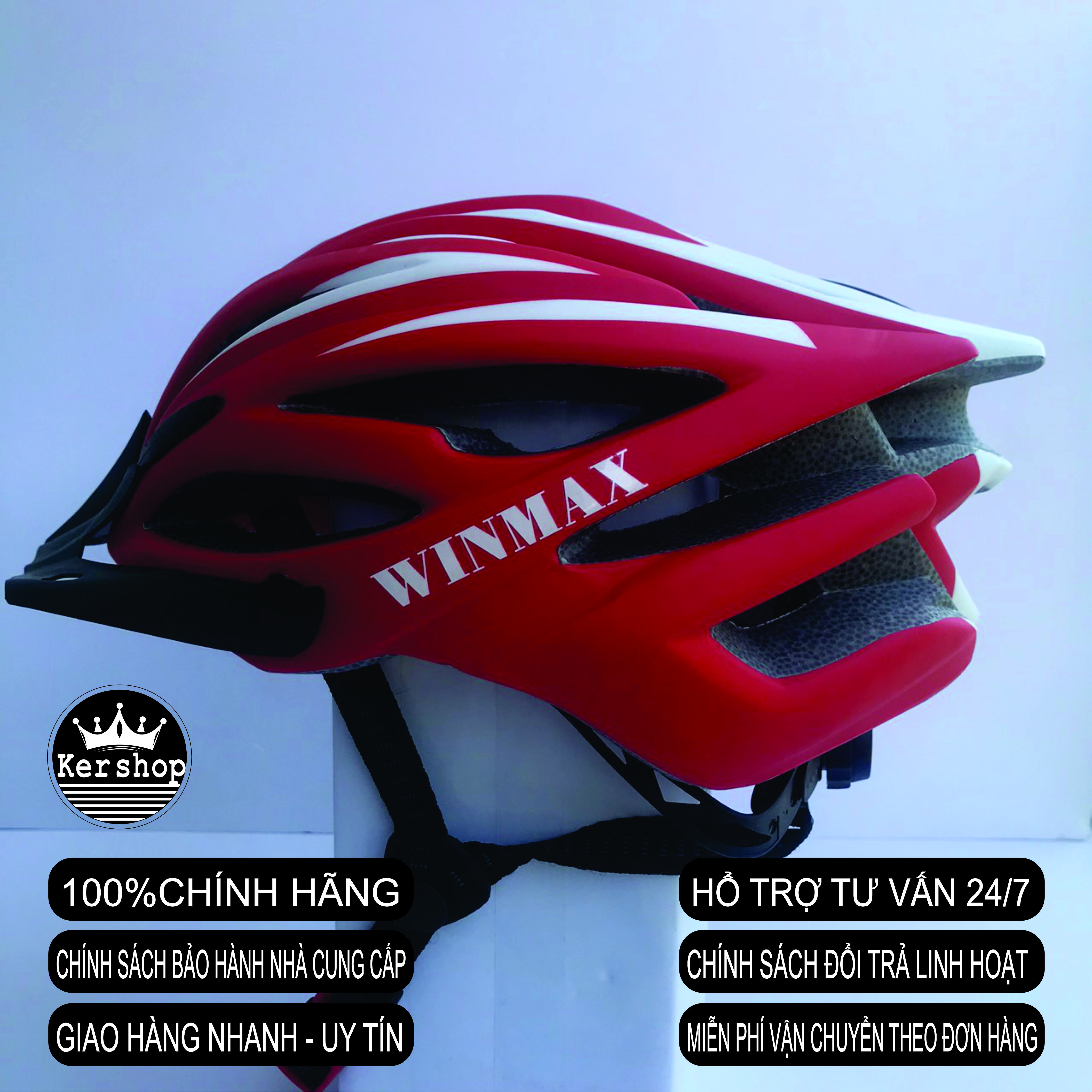 Mũ bảo hiểm xe đạp đậm chất thể thao giá chính hãng - mũ bảo hiểm nam thể thao/ nón bảo hiểm thể thao nam nữ - nón xe đạp_win3bo