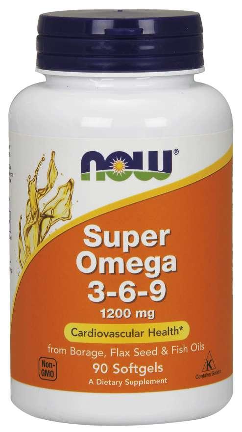 TP Bảo Vệ Sức Khỏe Bổ Sung Omega-3-6-9 Hỗ Trợ Phòng Ngừa Các Bệnh Tim Mạch, Cung Cấp Dinh Dưỡng Cho Não, Da, Mắt NOW - SUPER OMEGA 3-6-9 1200MG (90 Viên Nang Mềm)