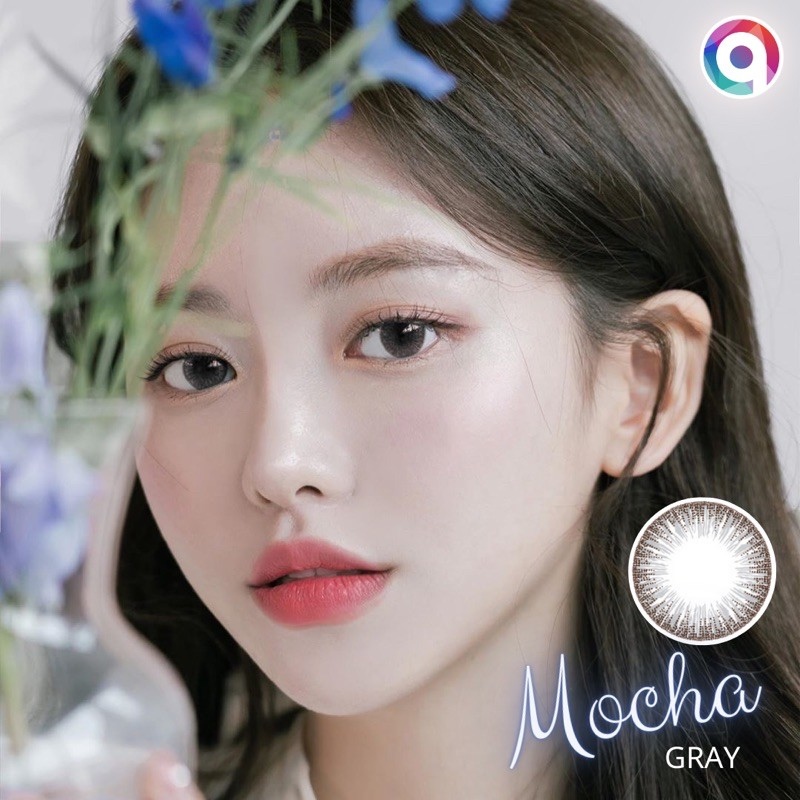 Kính áp tròng QUỲNH LENS mocha gray 0-8 độ