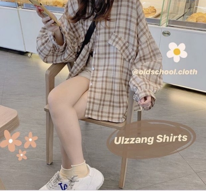 (Có video) Áo sơ mi caro nữ nhiều màu cá tính tay bèo lai bầu Cam kết y hình 100% THT Fashion