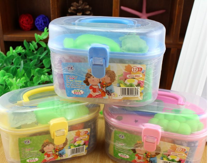 Hộp đồ chơi đất sét 12 màu có khuôn cho béđất sét cho bé.đồ chơi đất sétđất sétdat set