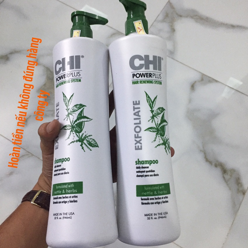 Bộ dầu gội xả ngăn rụng tóc chi power plus usa 946ml