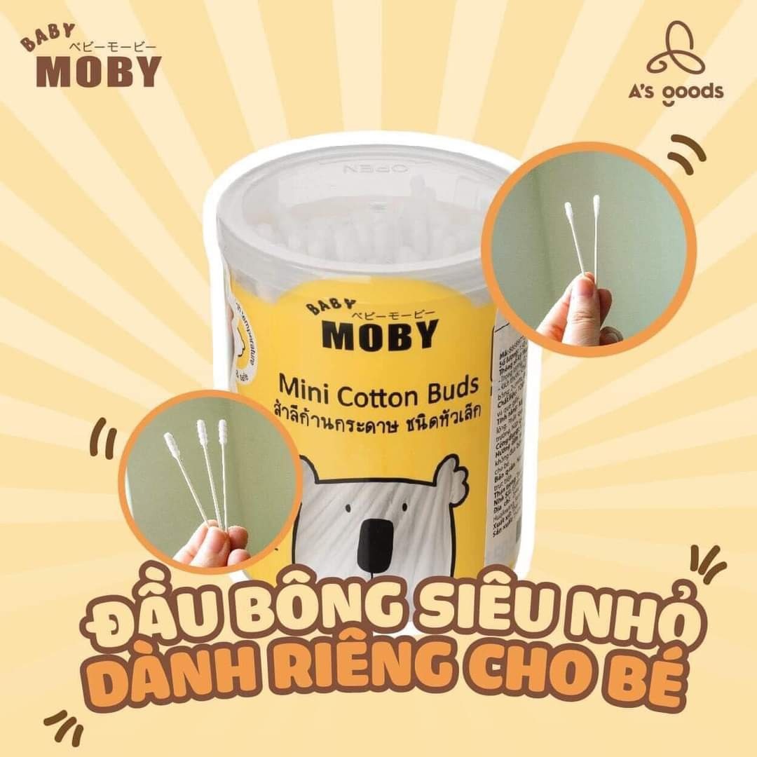 Bông tăm trẻ em Moby Baby của Thái Lan cỡ nhỏ inHA shop