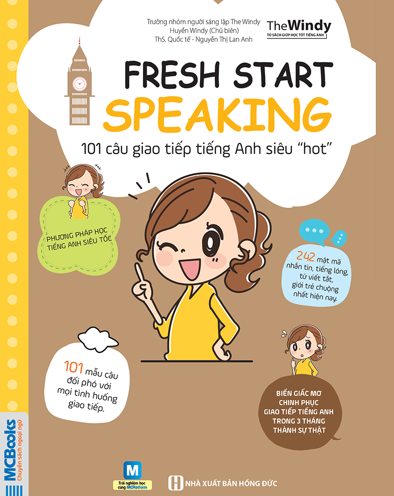 Sách fresh start speaking - 101 câu giao tiếp tiếng anh siêu hot
