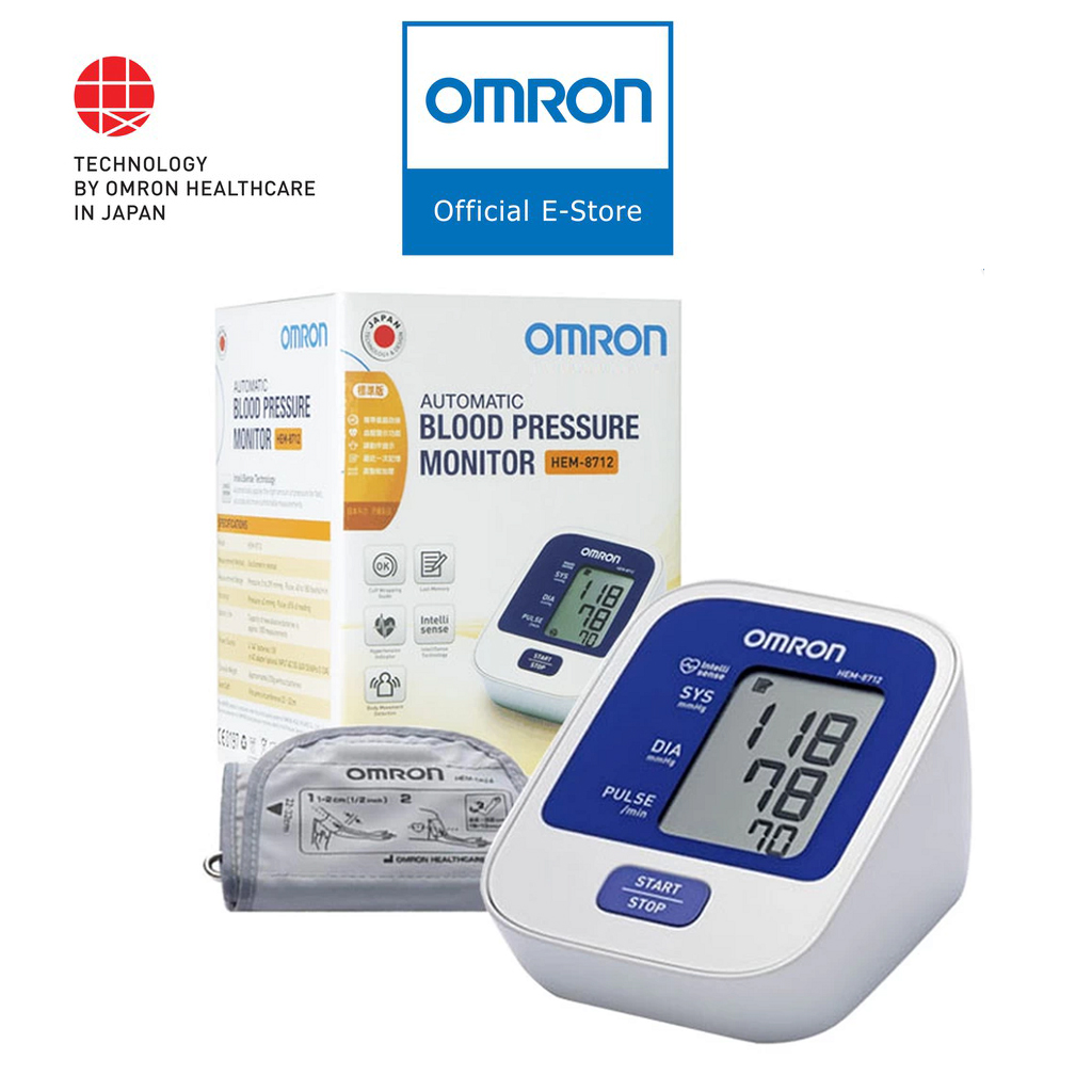 Máy Đo Huyết Áp Bắp Tay Omron Hem - 8712 | Thương Hiệu Nhật Bản - Bảo Hành 5 Năm