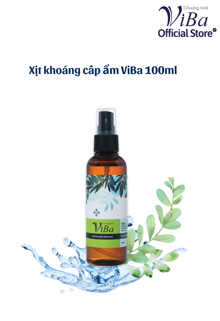 Caxk100 - xịt khoáng cấp ẩm viba 100 ml - viba offical store
