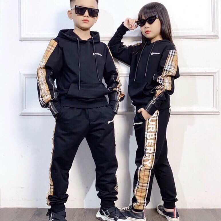 Bộ nỉ hootdie cao cấp cho bé, sét áo nỉ mũ và quần dài, đồ thu đông cho bé sz đại 8/14 tuổi