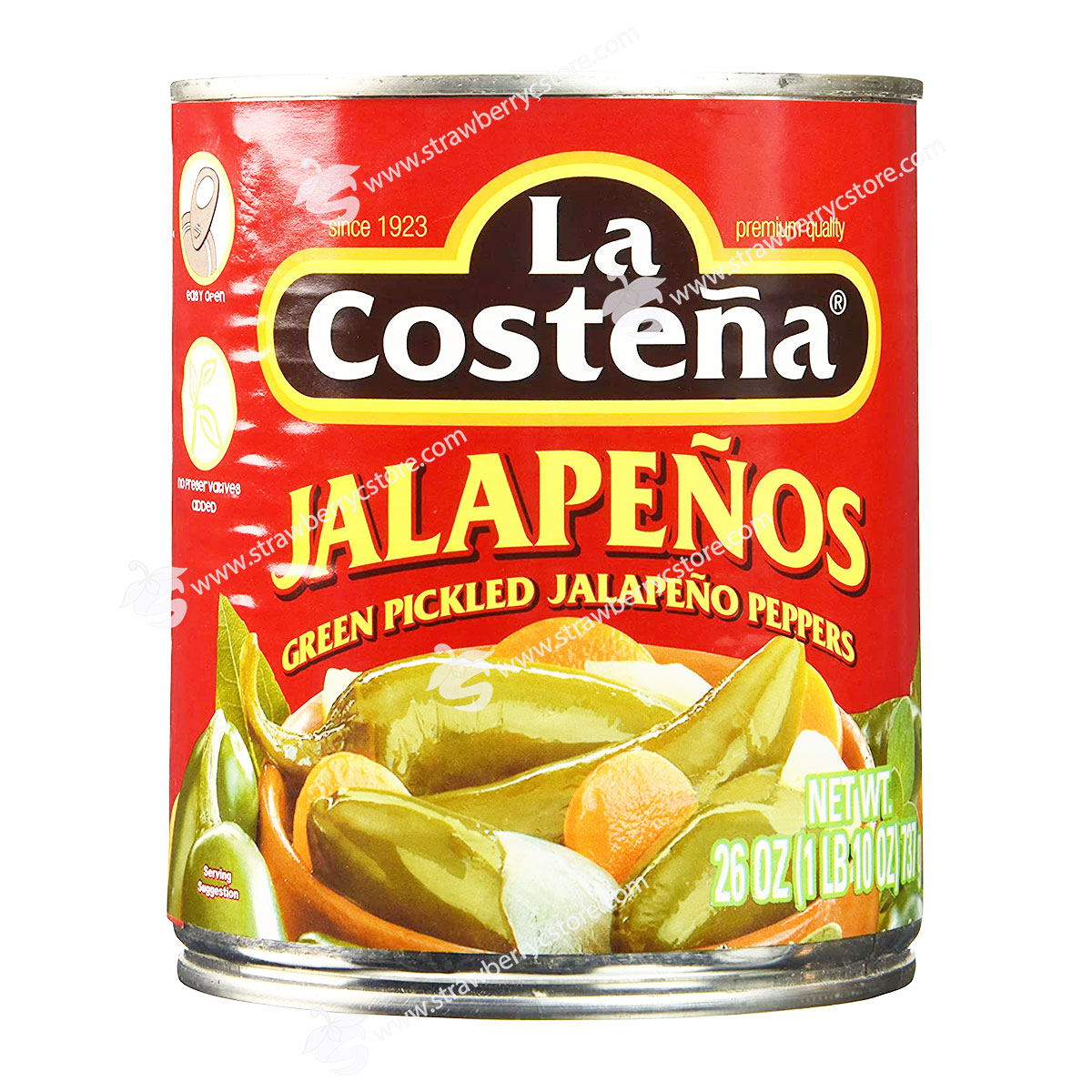 Ớt jalapeno nguyên trái đóng hộp la costena - usa