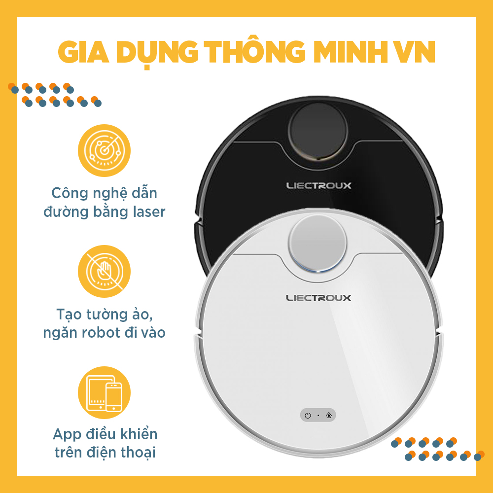 Robot Hút Bụi Lau Nhà Liectroux ZK901 Hàng chính hãng Đức  Hàng mới 100% Có Bảo Hành