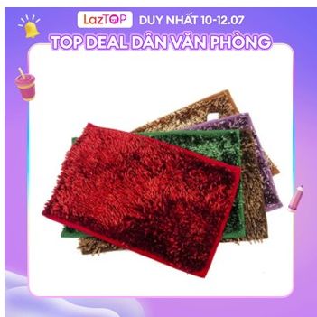 Combo 4 thảm lau chân san hô bóng cao cấp Gia Phú 33x50cm (giao màu ngẫu nhiên)
