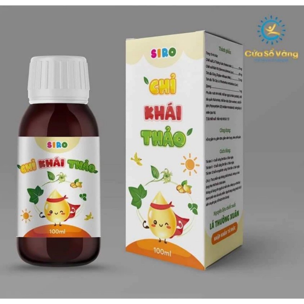 Chỉ Khái Thảo -Chỉ khái thảo cửa sổ vàng hỗ trợ giảm ho, giảm đờm do viêm họng, viêm phế quản