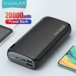 【50% OFF Voucher】KUULAA Ngân hàng điện KUULAA Đầu ra USB kép 20000mAh Dung lượng lớn Màn hình kỹ thuật số mỏng và di động Pin bên ngoài cho điện thoại di động Xiaomi Mi