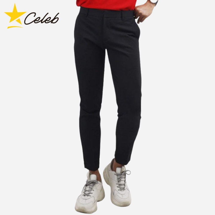 Celeb quần tây nam đen công sở