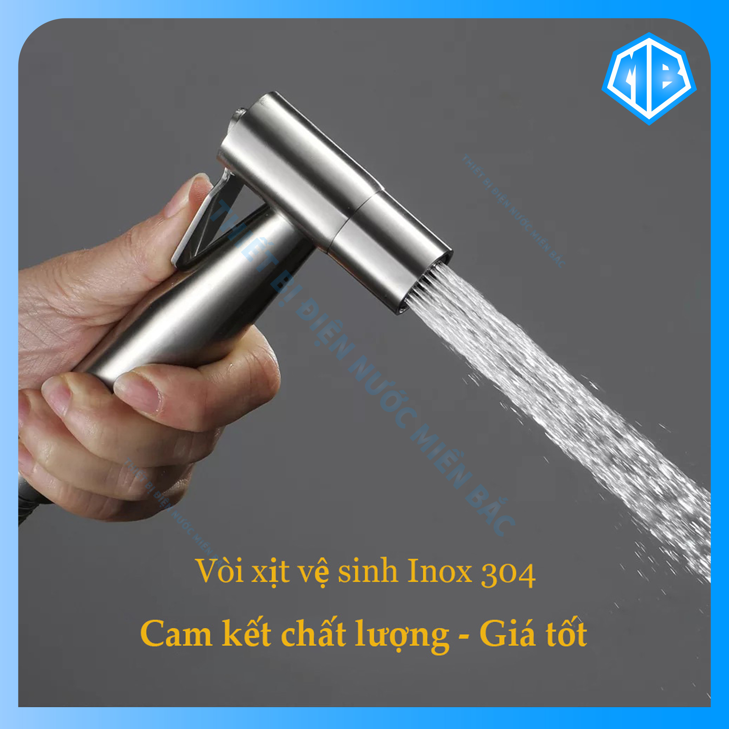 Đầu vòi xịt vệ sinh Inox 304 , vòi xịt nhà tắm siêu mạnh