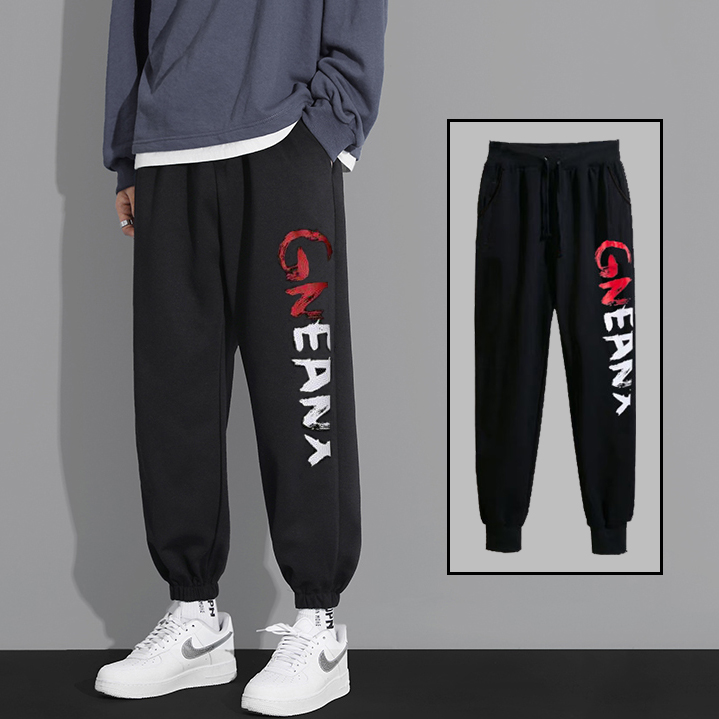 Quần Jogger Nam Cạp Chun Bo Ống Họa Tiết Chữ GNEANX Phong Cách Trẻ Trung Cá Tính Năng Động Thời Trang Trangstore1 HNDC MEN QUAN 076