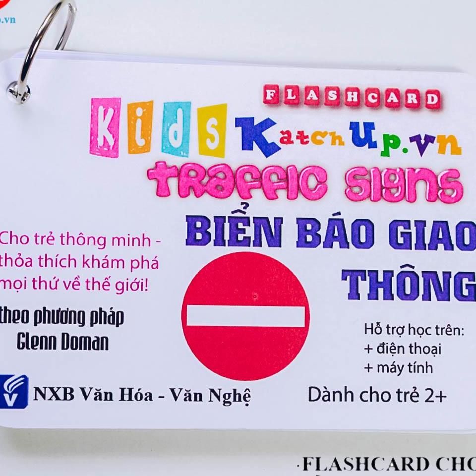 Bộ KatchUp Flashcard cho bé Tiếng Anh – Biển báo giao thông – High Quality