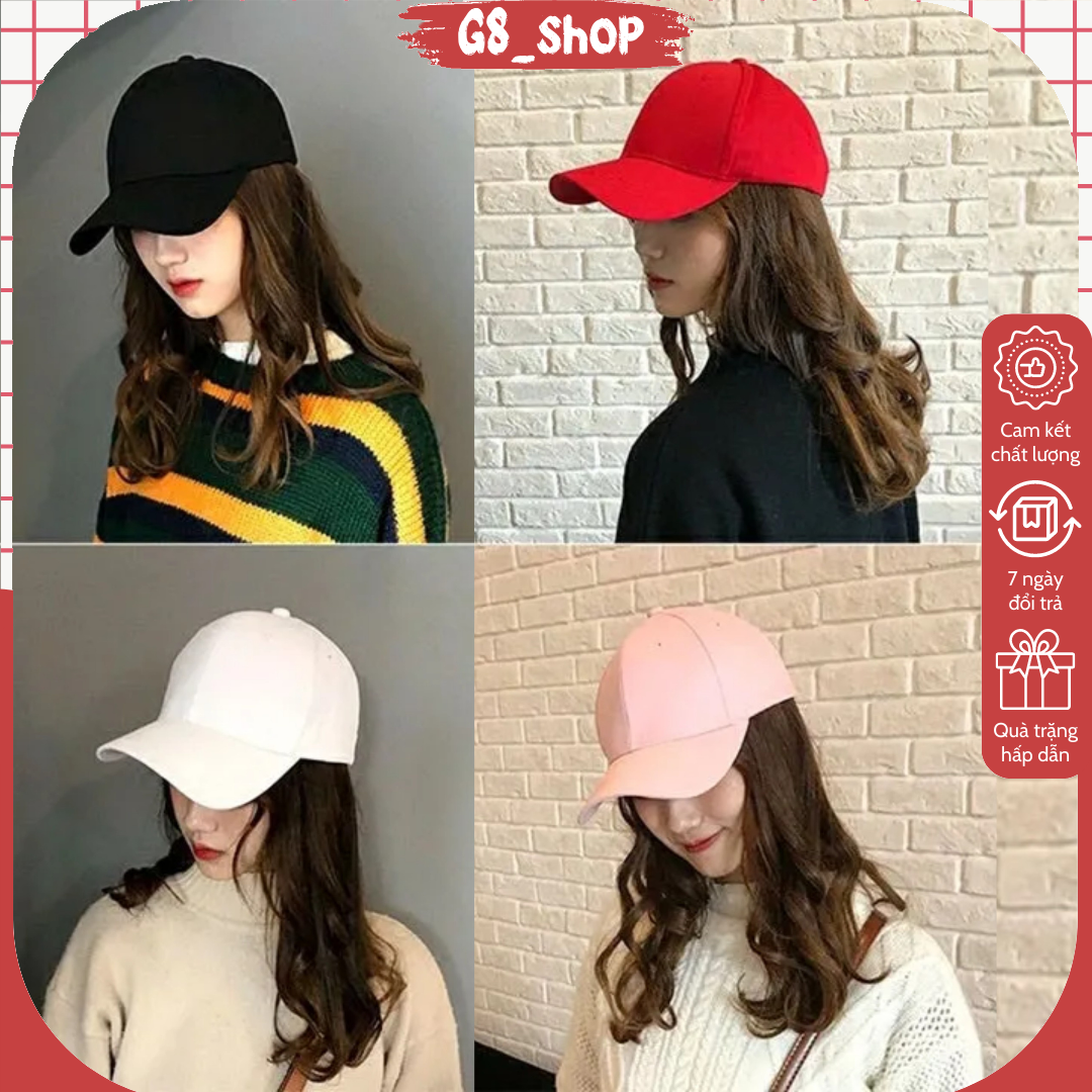 ⚡️ Ảnh tự chụp ⚡️ Nón Kết / Mũ Lưới Trai Kaki Thêu Logo nam nữ unisex vải kaki thếu logo trắng màu đen