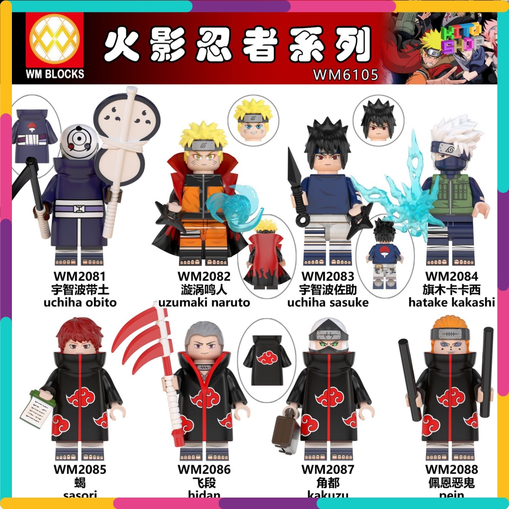 Đồ Chơi Xếp Hình Minifigures Mô Hình Nhân Vật Naruto Nhiều Mẫu WM6105