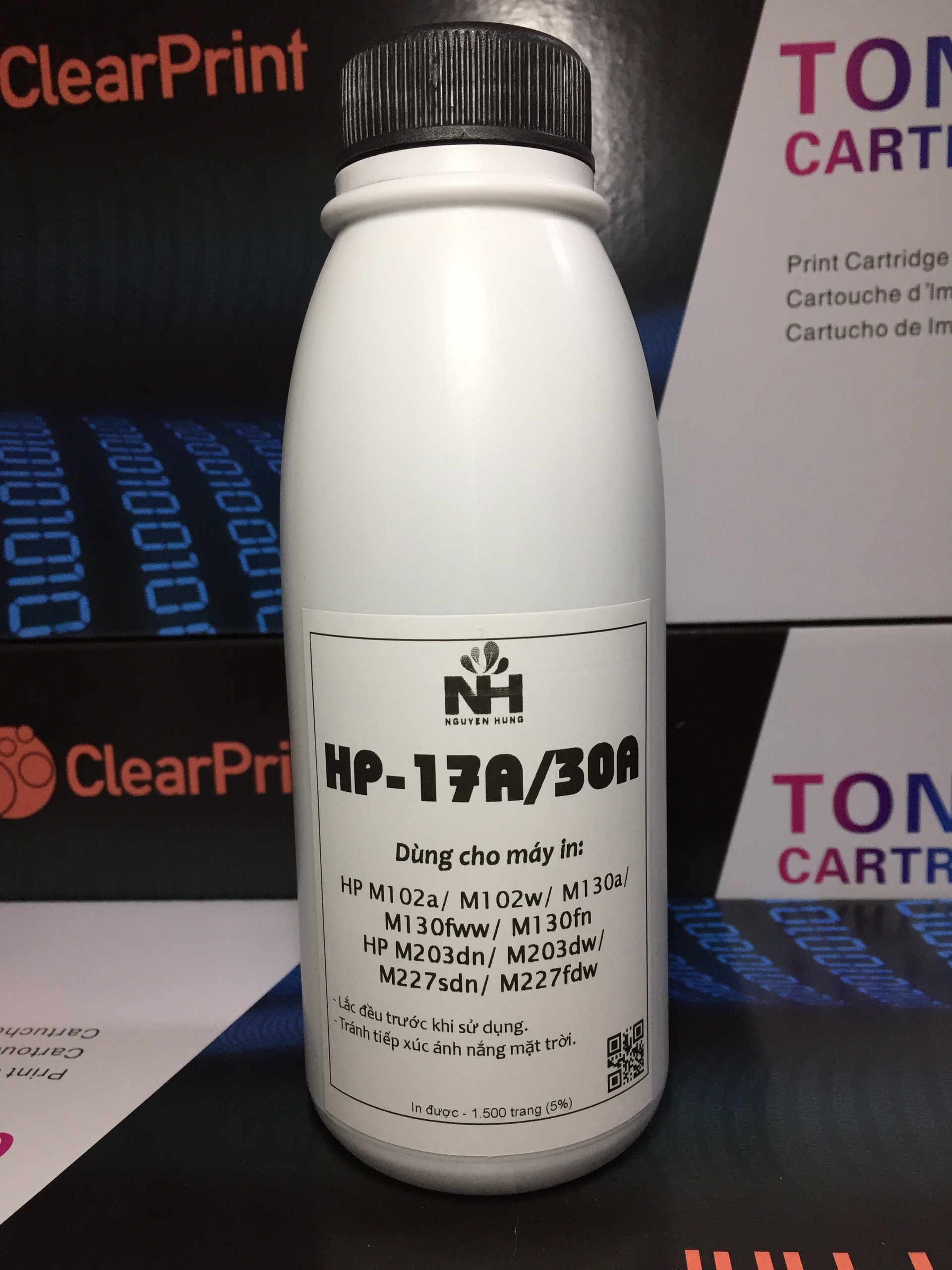 Mực Nạp CF217A & CF230A dùng cho máy in HP M102A HP M102W HP M130A HP M227DFW. Số bản in: 1.500 trang độ phủ 5%