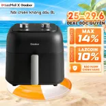 Nồi chiên không dầu 8L Gaabor AF-80M02A dung tích 8 lít công suất 1600W núm điều chỉnh cơ - Bảo hành 12 tháng 1 đổi 1