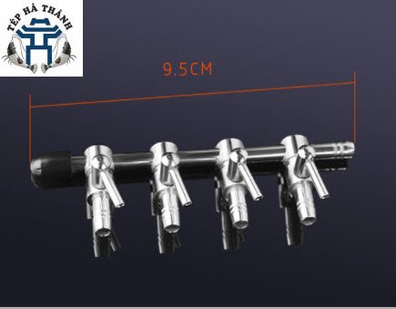 [Hoàn Tiền 10%] Van Tăng Giảm Khí Inox 4 đầu - Van Chia Oxy Inox Giá Rẻ