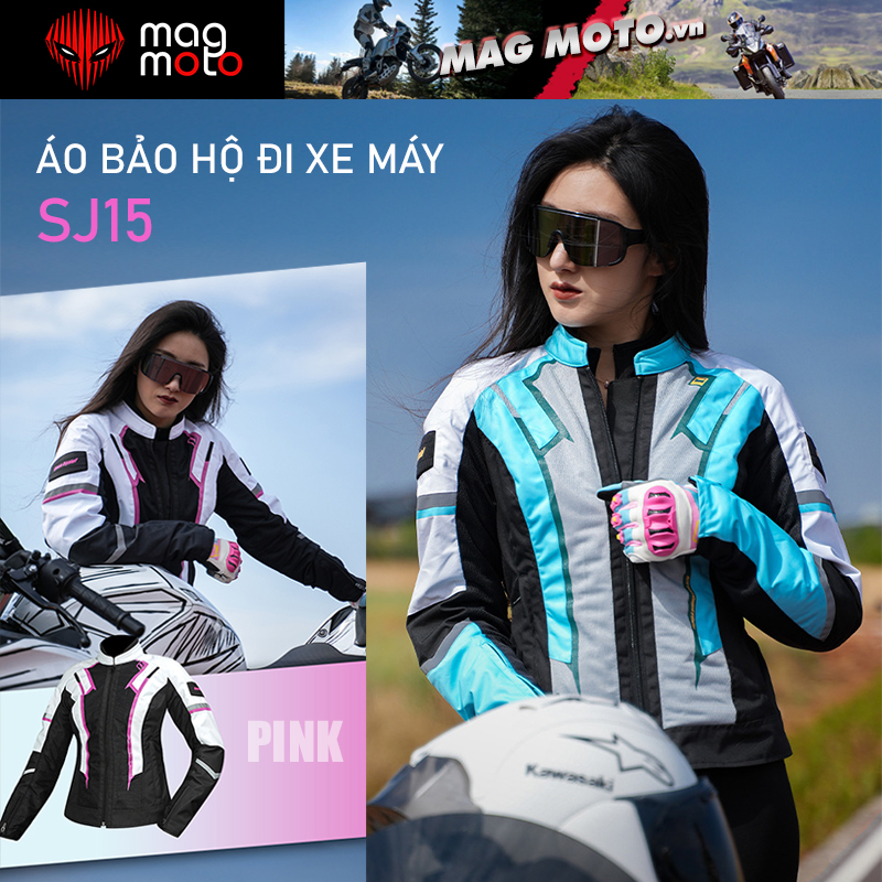 Áo bảo hộ moto - xe máy SJ15, thời trang, nhẹ nhàng và thoáng khí
