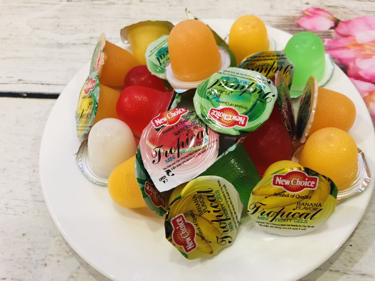 1kg thạch rau câu vị trái cây New Choice_Monhi_Food