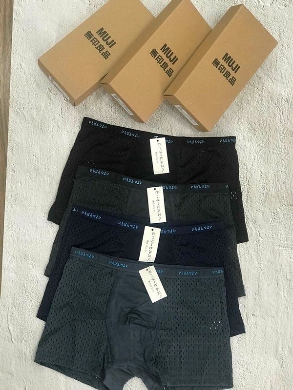 Combo 4 quần sịp đùi nam- quần sịp thông hơi cao cấp muji 4 màu