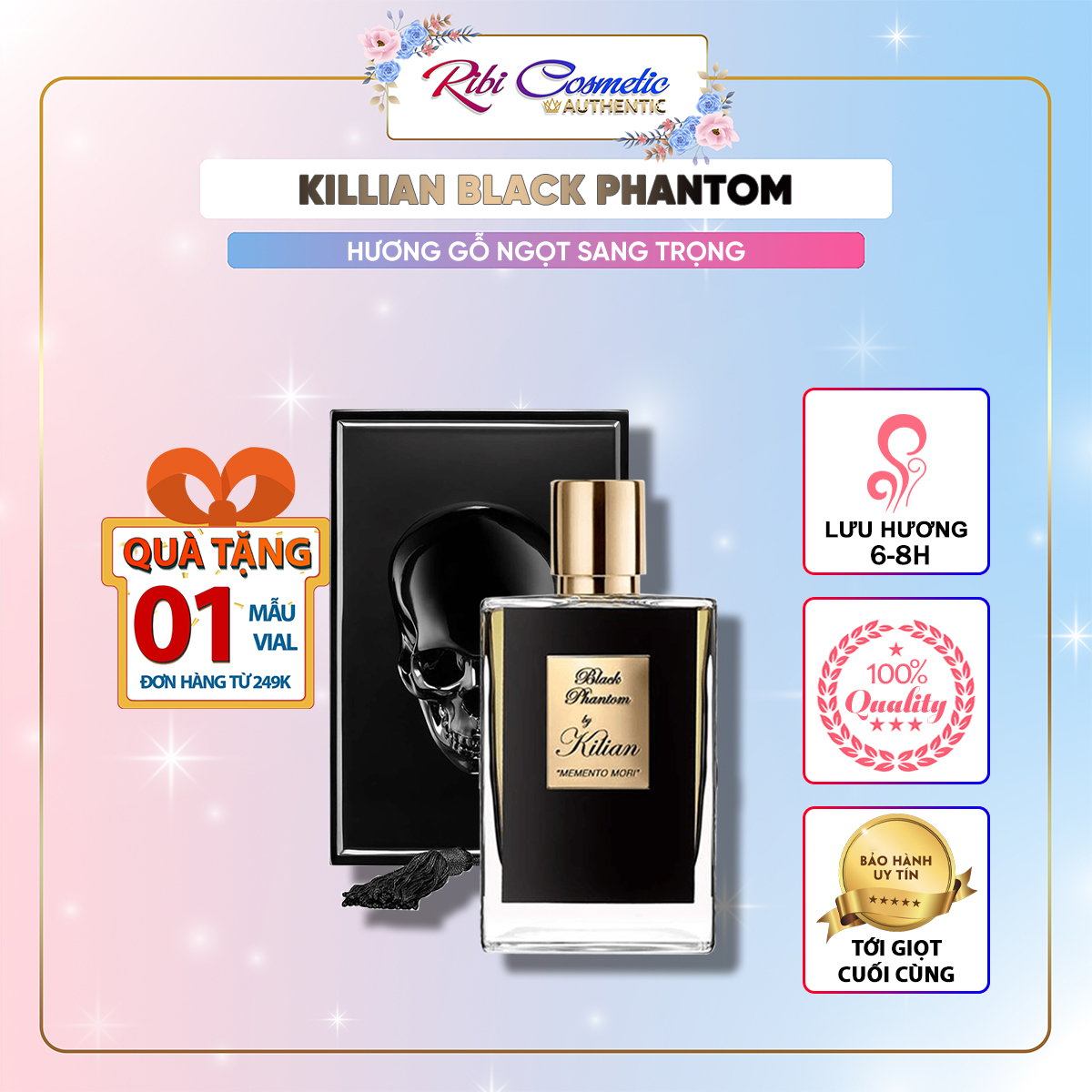 Nước hoa Nam Kilian Black Phantom Memento Mori - Quyền lực Sức mạnh và sự Sang Trọng